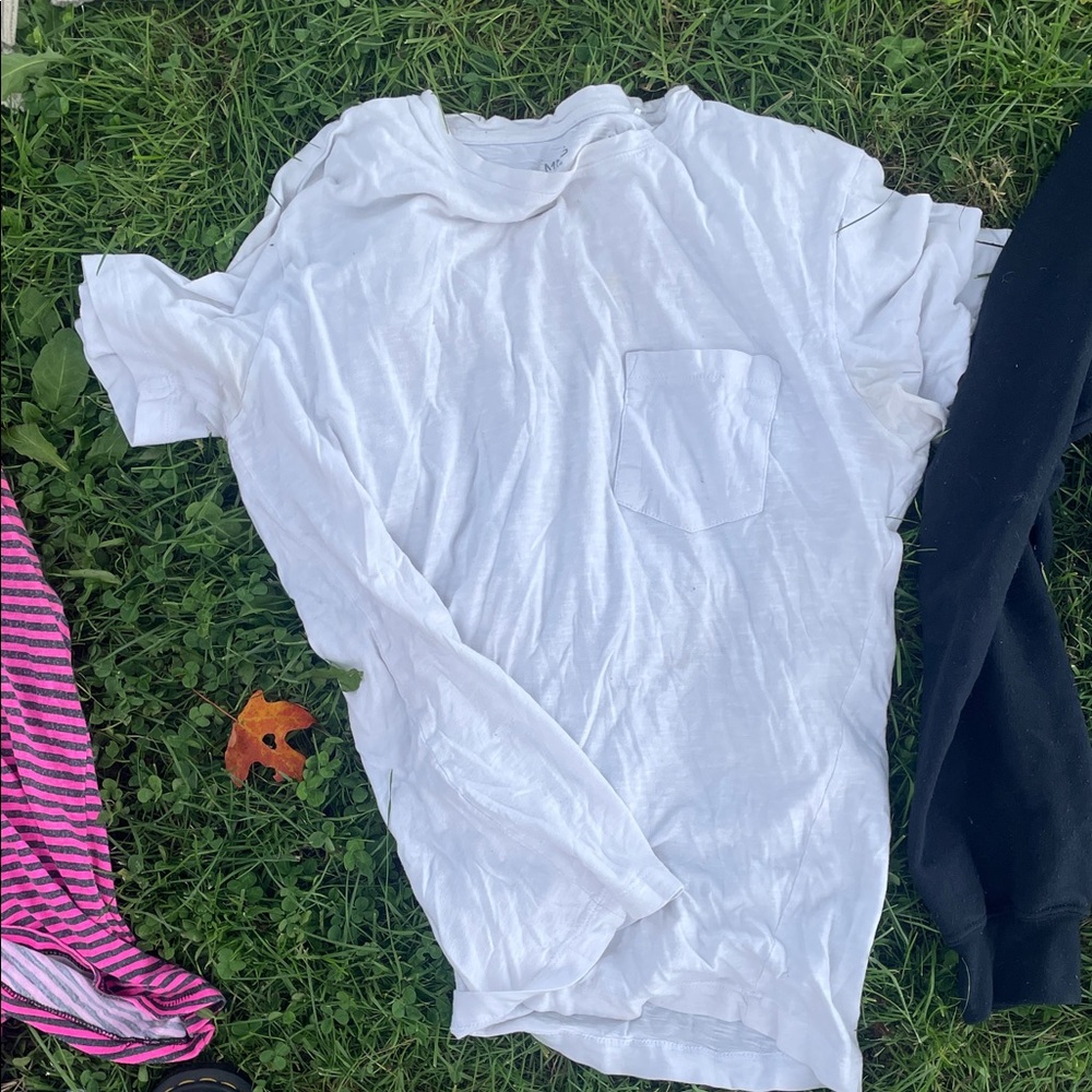 White T-Shirt with Pocket